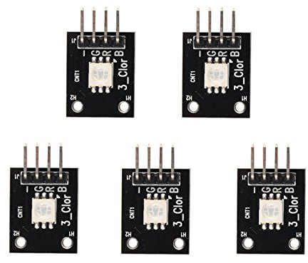 HALJIA 5 Stück SMD LED-Modul ky-009 in 3 Farben RGB LED DC 5 V, Kompatibel mit Arduino AVR PIC