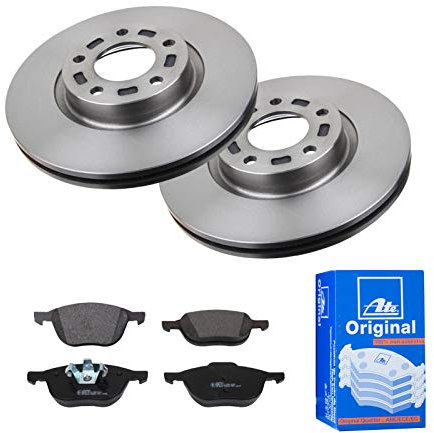 ATE Bremsen-Set 2 Bremsscheiben + Bremsbeläge Bremsensatz Einbau Vorne Bremsscheiben-Set Scheibenbremsen IJF1417B16 passend für Mazda 3 BK 5 CR19 CW