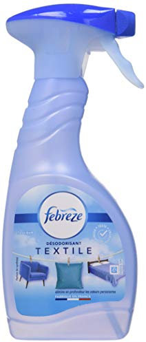 Febreze Textile Spray Ambientador (500 ml), elimina los olores atrapados en las telas, clásico