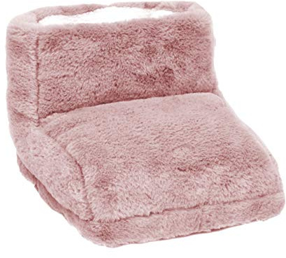 USB Heated Foot Warmer, Electric Foot Warmer for Men and Women with Cold Feet, Cosy Hot Water Bottle Foot Muff Snug Feet Warmer, Rechargeable Electric Heating Shoes (Pink)