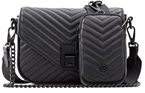ALDO Damen Unilax Crossbody Bag, Schwarz/Schwarz