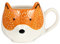 Luxshiny Renard en Céramique Tasse en Céramique Café Tasse 3D Peint À La Main Porcelaine Tasse de Thé Animaux D' Potable Tasse avec Poignée Jus Tasse
