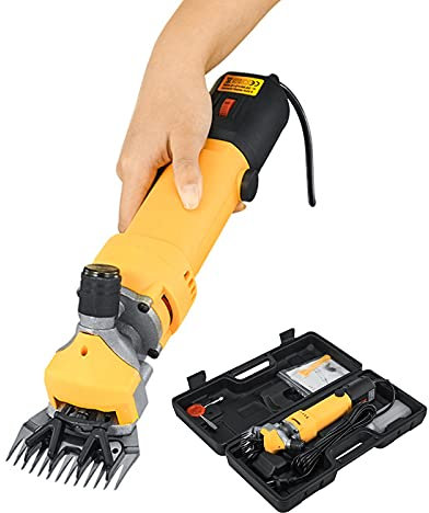 wz 1300W Esquiladora Ovejas, Trasquiladora Para Cabras Caballos Esquiladora Eléctrica Profesional Maquina De Esquilar Para Ovejas, 6 Velocidade Ajustable Con Estuche De Transporte