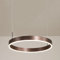 Beasiu-Eletro Pendelleuchte Esstisch LED Dimmbar Esszimmer Hängelampe Runde 1-Ring Modern Design Decke Lampe mit Fernbedienung 24W Aluminium Hängeleuchte Höhenverstellbar Deko Bar Flur φ40CM