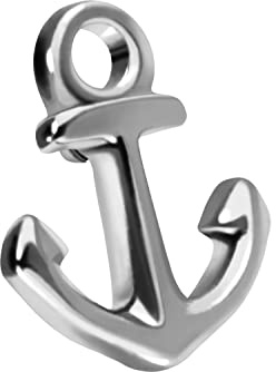 PIERCINGLINE Titan Schraubaufsatz mit Außengewinde 0,9 mm ANKER Piercing Aufsatz Ersatz Farbauswahl