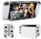 DLseego Funda Protectora Compatible con Nintendo Switch OLED, Accesorios para Switch OLED,Funda de PC Transparente y Funda Blanda para Joystick,Absorción de Golpes y Diseño Antiarañazos, Demon Slayer