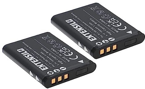 EXTENSILO 2x Battery Replacement for Sanyo DB-L80 for Camera DSLR (700mAh, 3.7 V, Li-ion)