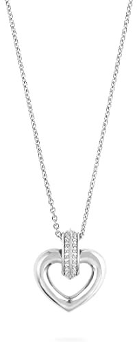 JETTE Damen-Kette 925er Silber 38 Zirkonia One Size, Silber 32021995