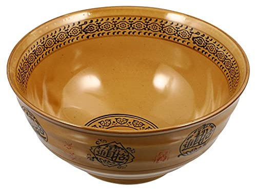 BOSUGE 1pc Pasta para y Lavavajillas Estilo Vintage Pulgadas Merienda Calor Plato Retro Cm Sopa Postre Fideos Hornear Mezclar Plato Condimento Frío Redondo Hogar Pie Multifuncional