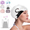 Crazy Bean Gorro de Natación Mujer Silicona Gorro Piscina con Tapones de Oídos y Pinza Nasal Elásticos y Cómodo para Largo Cabello Corto Gorro de Baño(Cisne Negro)