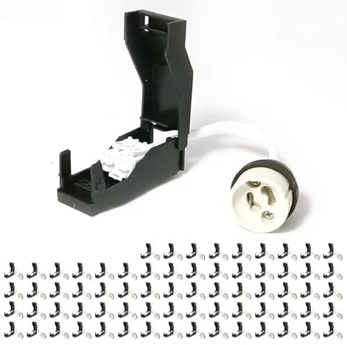 Europalamp 70 Douilles GU10 en Céramique Automatique 230V classe 2 avec Câbles Isolés pour Lampes et Ampoules LED GU10