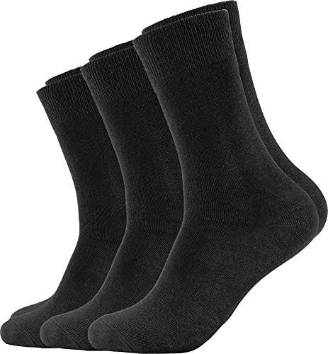 s.Oliver Unisex-Socken 3 Paar schwarz Größe 43-46