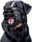 Verstellbarer Maulkorb aus Metall und Leder für Deutscher Schäferhund, Dobermann, Rottweiler und andere mittelgroße und große Hunde, ideal zum Trainieren, L
