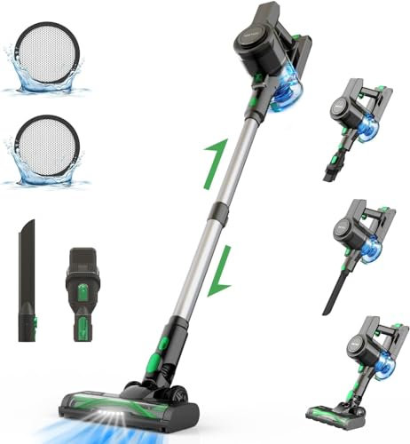 Vactidy V9 Cordless Vacuum Cleaner, Green