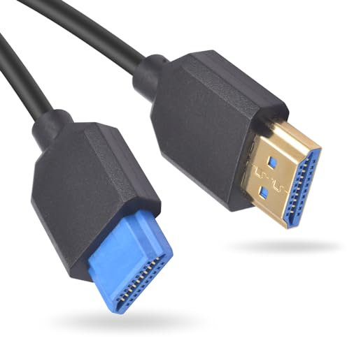 Duttek Cavo da HDMI a HDMI 8K da 30 cm, cavo HDMI 2.1 maschio a maschio, cavo HDMI 48 Gbps, supporta 8K a 60Hz, ARC, HDR, VRR, compatibile con TV, Blu-Ray, PS4/5, Xbox, proiettore, PC, laptop