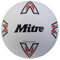 Mitre Super Dimple Fußball | perfekt für Futsal, Hartplatz und Hallen, Weiß/Schwarz/Leibchenrot, 5