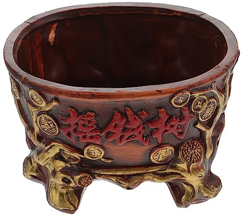 Supvox 1Stk Geldbaum Topf Gartencacuts Bonsaischale Topf für Pflanzen im Innenbereich Blumentöpfe Pflanzendekor Töpfe für Pflanzen Blumentopfverzierung Haushalt Blumentopf Jahrgang Vase