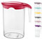 Water Jug for Milk and Juice Storage - Plastic Fridge Door Container With Lid and Easy Pouring (4)