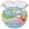 Sharplace 1:12 Puppenhaus Aquarium mit Fisch Mini Simulation Fisch Realistische Miniatur Aquarium Spielzeug Ornamente Dekoration Zubehör DIY, Gold