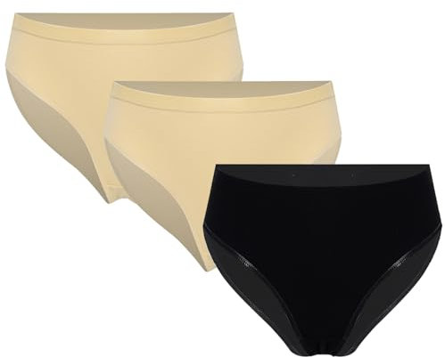 dPois Mädchen Ballett Slips Unterhose Dance Slip Hipster Panty Höschen Baumwolle Kinder Tanz Ballett Gymnastik Unterwäsche in Weiß Schwarz Hautfarbe Hautfarbe&Hautfarbe&Schwarz 122-128