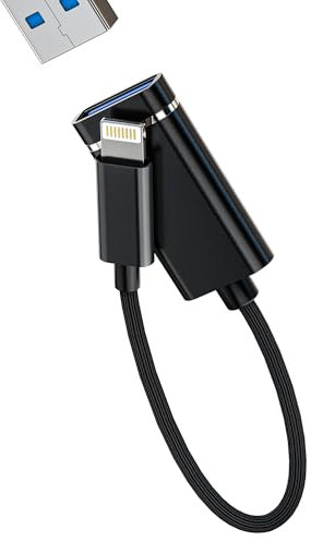 Adaptador Lightning a USB para iPhone 14 OTG 3.0 Cable Para Apple MFI Certified Transferir Datos Memoria Lector de Tarjetas Cámara Cámara Cámara Exterior Teclado Ratón Accesorios Para iPad
