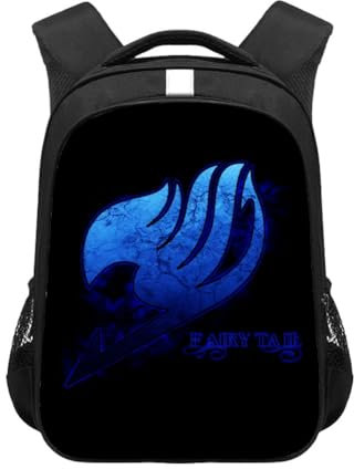 Xinchangda Fairy Tail Rucksack Erza Scarlet Natsu Dragneel Schultasche Anime gedruckt Casual Cartoon Buch Tasche Rucksack für Mädchen Jungen Geburtstagsgeschenk, Typ 8, 44*30.5*16CM, Schulranzen