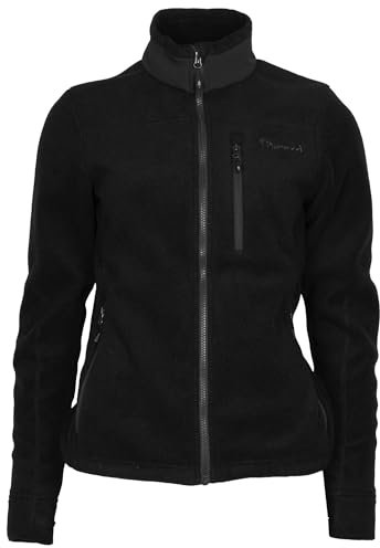 Pinewood Fleecejacke Damen - Damen Fleecejacke Schwarz - Aus 100% übergebliebenen Stoffen - Fleece jacke Damen für die Jagd und den Hundesport - Fleecejacke Jagd - Schwarze Fleecejacke damen