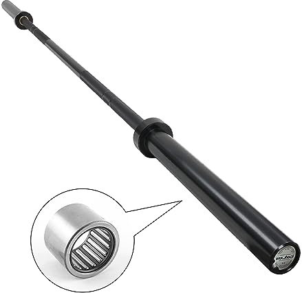 wuuhoo® Olympische Langhantelstangen, 201-220cm, 50mm, bis 450 KG/1000 lbs, 15-20 KG, galvanisch beschichtet, gerändelter Griff Griff 28mm, 2,2m, 1000lbs/454kg