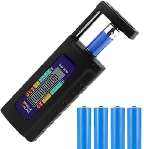 Battery Tester - Battery Volt Checker, Household Battery Checker | Digital Battery Checker Capacity Tester, Accurate Digital Screen Test Aa, Aaa, and 9v 6f22 Batteries Button Cells