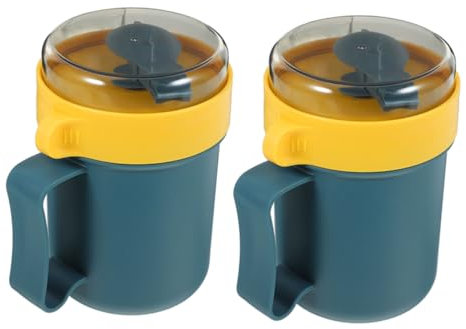 WEKADRIN Suppenschüssel Im Japanischen Stil Mit Löffel Wiederverwendbarer Müslibecher Lunchschüssel Mikrowellen-suppenschüssel Mit Deckel Müsliglas