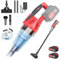 Hand Held Vacuum Cordless Car Vacuum Cleaner, 5500PA Car Vacuum Cleaner Cordless Car Hoovers with 2x 2200mAh Rechargeable Battery, USB Car Vacuum Handheld Hoover for Pet Hair, Car, Home