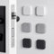 Door Stoppers Wall Protector 6pcs - Silicone Door Knob Guard Wall Shield - Self-Adhesive Door Handle Bumper Silencer for Home ＆ Office Walls (White, Gray, Black)