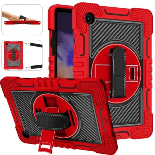 Waillynice Custodia per tablet sicura per bambini per Samsung Galaxy Tab S9 FE A9 Plus A8 10.5 2021 SM-X200 X205 S6 Lite A7 10.4 T500 Lite T220 (rosso, Tab A9 Plus 11)