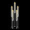 1 Set 5 Arm Acrylic Candelabra Centerpieces, MSDADA 68 cm Tall Clear Candle Holder, Christmas Centerpieces for Tables, Candlesticks Holder for Wedding Fireplace Party Decor Fit 0.82'' LED Candle