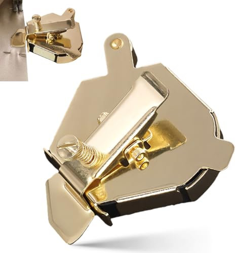 Toerjii Magnetic Seam Guide,Magnetische Nahtführung,Nähgewichte,Siebte Generation Sechseckiges Multifunktionsgerät Nähzubehör für Nähmaschinen (Gold 1 Pcs)