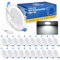 ZIZZLER LED Einbaustrahler 230V Flach, LED Spots 68-80mm Lochmaß, Kaltweiß Deckenspots, IP44 Einbauleuchten für Badezimmer Feuchtraum, 5W 6000K Einbauspots für Küche Schlafzimmer Wohnzimmer, 20er Set