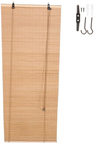 HOMSFOU 1satz Bambusrollo Retro Vintage Bambus Jalousie Für Fensterdekoration Sichtschutz Für Wohnräume Küchen Und Gärten Einfache Montage Pflegeleicht Rustikaler Charme