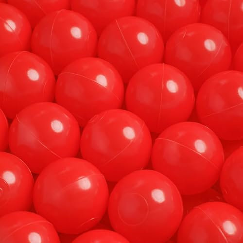 MISIOO Entzückende Bälle für Bällebad 100 Stück 6 cm - Sicherer ungiftiger Kunststoff - Widerstandsfähig gegen Zerdrücken - Spielzeug ab 1 Jahr - Baby Spielzeug