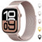Original Milanaise Ersatzarmband Kompatibel mit Apple Watch Armband 40mm 42mm(Series 10) 41mm 38mm, Elegant Magnetische Metall Edelstahl Armbänder für iWatch Series 10 9 8 7 6 5 4 3 SE 2 1
