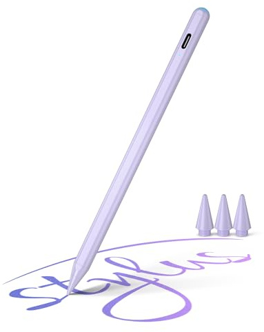 Stylus Stift für Apple iPad 2018-2025, Pencil für iPad A16/10./9/8/7/6, Pro M5/M4/13/12,9/11'', Mini 7/6/5, Air 13/11/5/4/3, Präzise Kontrolle, Magnetische