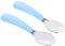 VICASKY 1Ensemble Couverts pour Garçon Fille Fourchette et Cuillère Inoxydable Ergonomiques et Idéaux pour Auto Alimentation des Bébés Maison