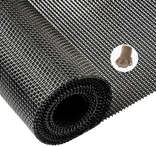 HOFUDON Rete Zanzariera per Finestra Resistente, 120x250 cm | Rinforzata ed Extra Spessa, Fibra di Vetro, Resistente a Graffi e Strappi, Rete Zanzariera a Metraggio per Porte e Finestre