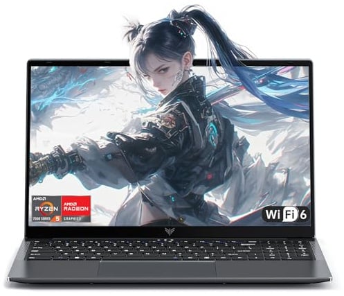 ACEMAGIC Laptop,15,6 Zoll Notebook,Ryzen 5 7430U Prozessor,bis zu 4.3GHz,16 GB RAM 512 GB SSD,Unterstützt 4 TB SSD-Erweiterung,Leichtgewicht,WiFi6, HDMI,2026 Laptop für die Arbeit,Student
