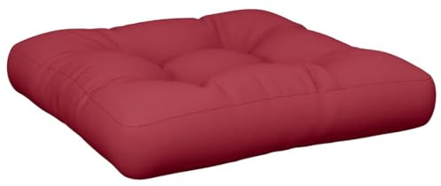 vidaXL Palettenkissen Weinrot 58x58x10 cm Stoff