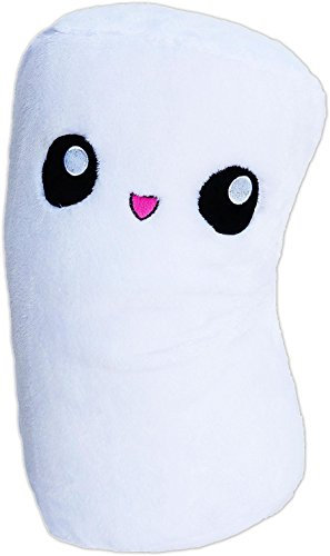 moodrush® Marshmallow Kissen (weiß) | alle Elemente aufgestickt (Nicht Bedruckt!) | waschbar | ca. 47x27 cm