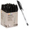 Uchida LC-SB10 – 1 marvy Ball Point Pen 1.0 mm, 50 unidades, caja Negro Ink