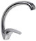 Vetrineinrete® Rubinetto per lavello da cucina a canna alta miscelatore per lavandino monocomando monoforo orientabile girevole in ottone cromato 52332 B34