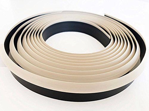4.2 M Flexible Worktop Seal Strip Trim Kitchen cupboards Bath TMW Profiels (Ivory)