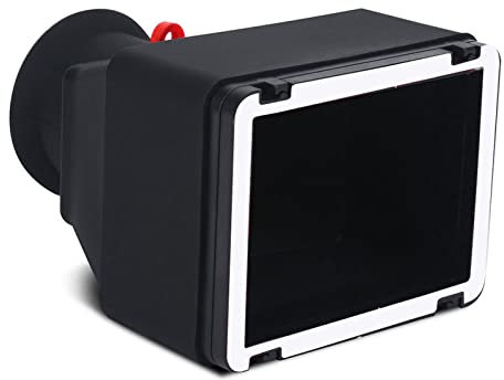 Tosuny DSLR-Sucher, 3-Fach-Vergrößerungs-LCD-Videosucher, 3,2 Zoll LCD-Sucher, Kamera-Sucher-Lupe, entspiegelt, für spiegellose DSLR-Kameras mit 3,2-Zoll-Bildschirm