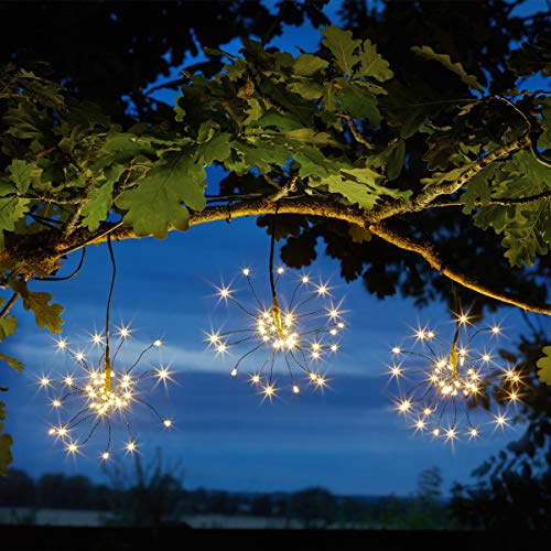 Smart Solar 1060272 Hängeleuchte, LED, Farbe – 3er-Pack, Schwarz